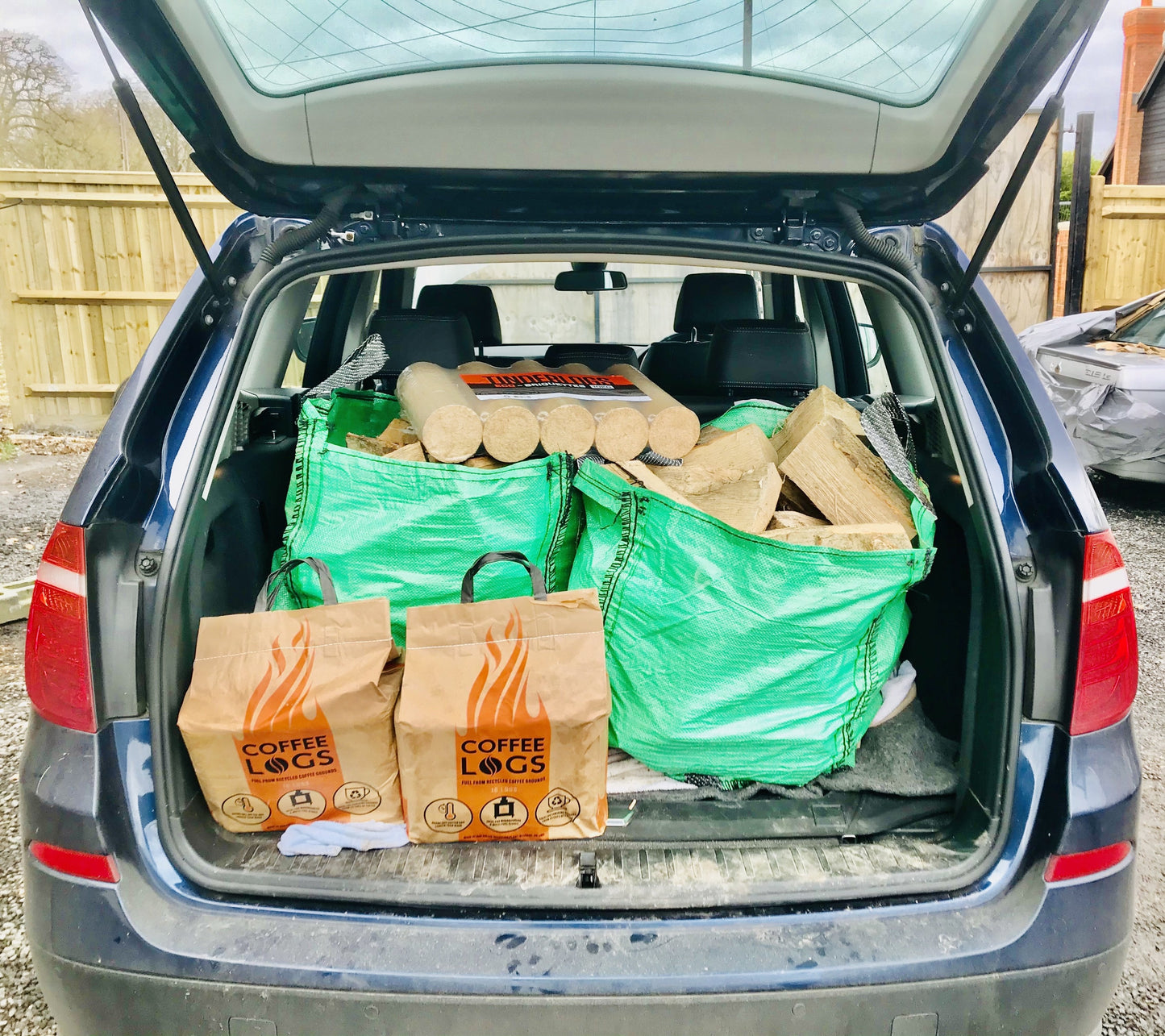Boot Bag of Hardwood Logs - Seasoned Logs Surrey