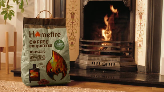 Recycled Coffee Ground Briquettes 7kg bag