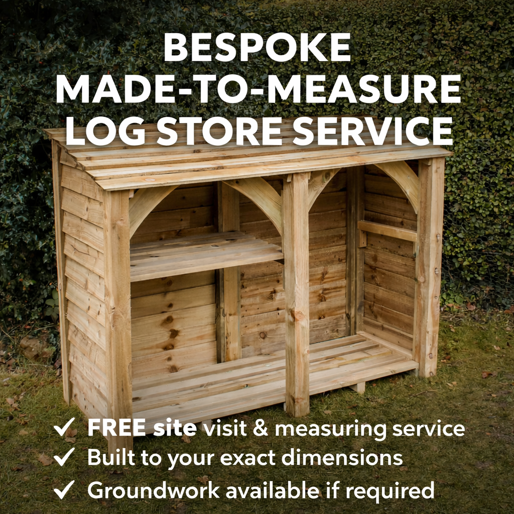 Custom Bespoke Log Store – Made to Measure Service – Seasoned Logs Surrey