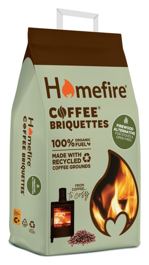 Recycled Coffee Ground Briquettes 7kg bag
