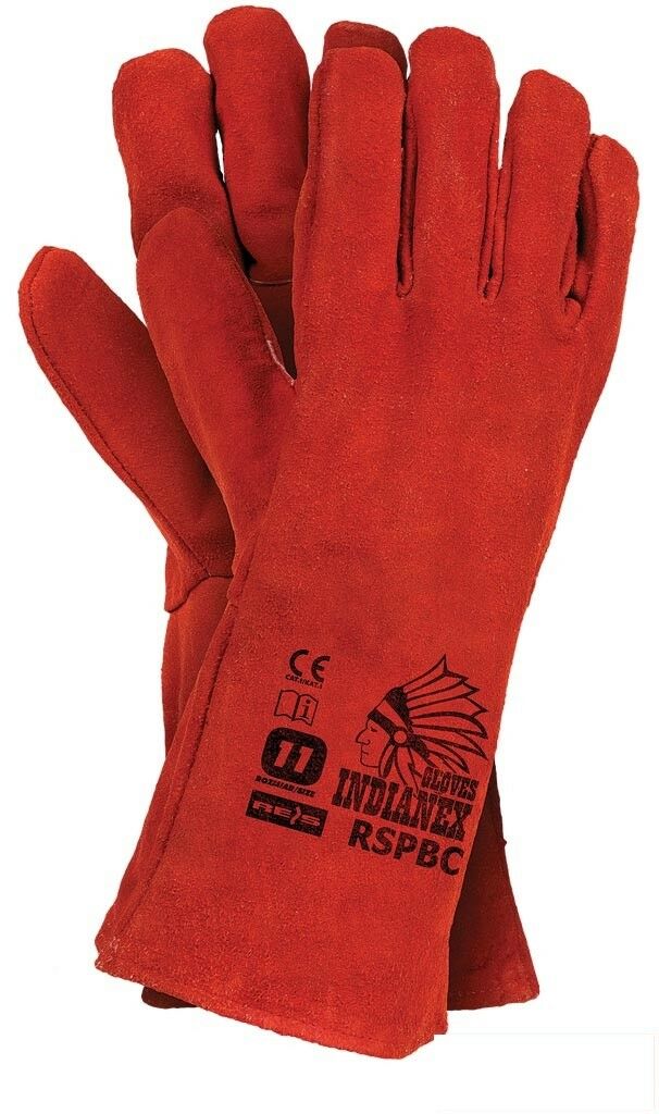 Leather Heavy Duty Heat Protection Gauntlet Gloves C&C in Surrey